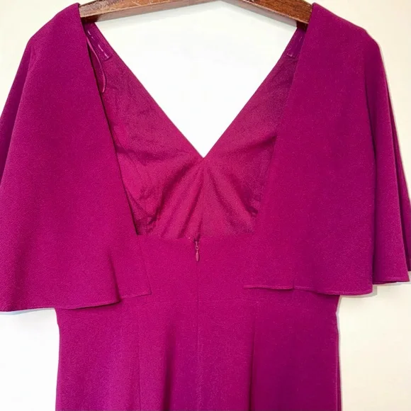 Dress the Population Louisa Midi Plunging Cocktail Dress - Picture 8 of 11